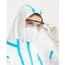 Hooded and sealed protective clothing